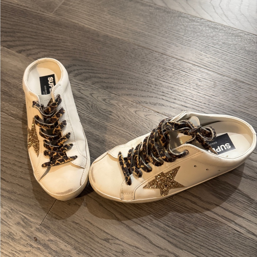 Golden Goose
Superstar Sabot Glitter Slide Sneakers